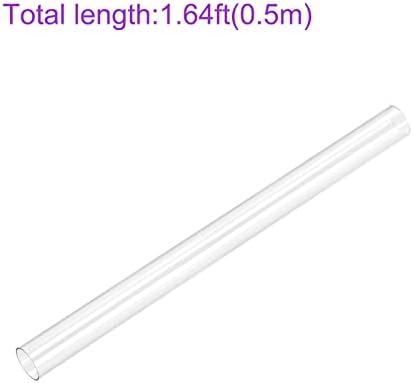 DMiotech ID 12mm OD 13m,0.5 m Hossz, PVC, Átlátszó Műanyag Cső, Kemény, Kerek Cső Víz Cső