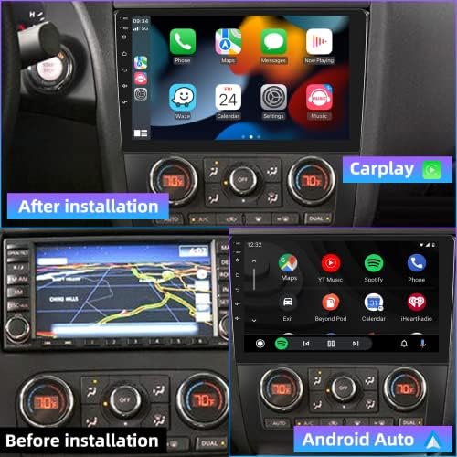 Autó Sztereó Nissan Altima 2008 2009 2010 2011 2012 Vezeték nélküli Carplay Android Auto, 9 Érintőképernyős