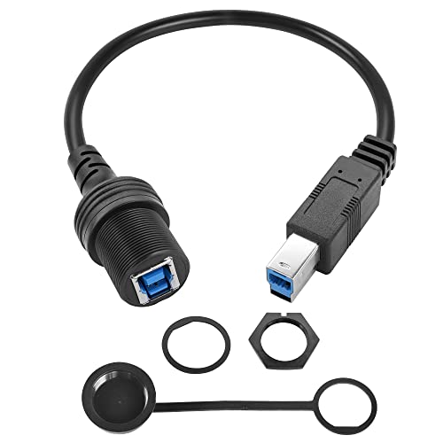 PNGKNYOCN Típusú USB-B 3.0 Mount Kábel,0,3 M/1TF USB-B 3.0 Nyomtató, Szkenner Férfi-Nő Flush Panel Mount