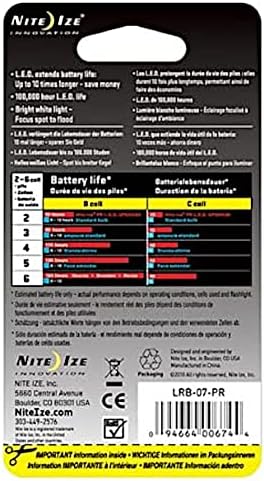 Nite Ize LRB-07-PR LED Izzó Frissítés/Csere a Legtöbb C/D-Elemlámpák, Akkumulátor, White