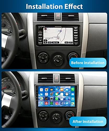 Android Autó Sztereó Toyota Corolla 2006-2012, GPS Navigáció, Rimoody 9 Hüvelykes érintőképernyő autórádió,