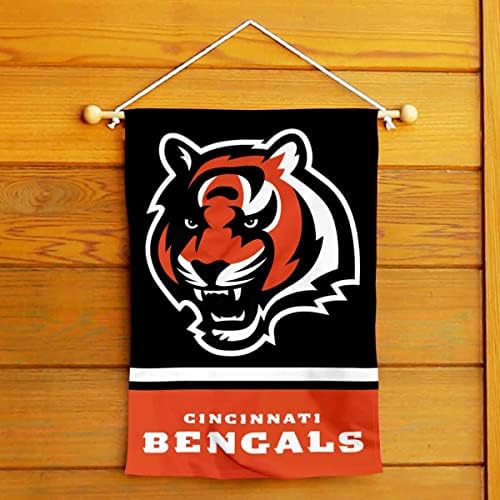 Cincinnati Bengals Bengáli Fejét Logó Kert Zászló Kétoldalas Banner