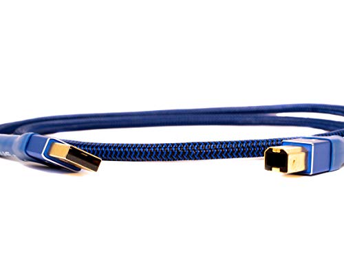 BETTERCABLES.COM Jobb Kábelek Kék Igazság HiFi Audiofil USB Kábel USB A-USB B - High-End, Nagy Teljesítményű,