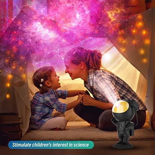 Űrhajós Lámpa Projektor, Galaxy Projektor Éjszakai Fény 3D Köd, Dekor lámpa Gyerek Szoba Távirányítóval,