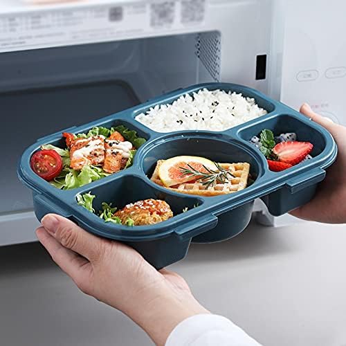 AMABEAfh Bento Box Ebédet Egészséges Anyag Tartály Műanyag Élelmiszer-Snack Tároló Tartály Fedéllel Mikrohullámú