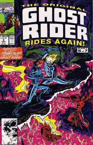 Eredeti Ghost Rider Újra száguld, A 5 VF ; Marvel képregény | újranyomtatja 76 77