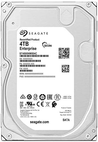 Seagate Enterprise 4 TB Belső Merevlemez HDD – 3,5 Hüvelykes SATA 6 gb/s, 7200 RPM, 256 MB Cache (ST4000NM004C)