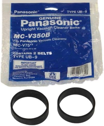 A Panasonic Vezető Lapos Ub9 V75 Kettős Söpörni B/R Öv (Csomag 2)