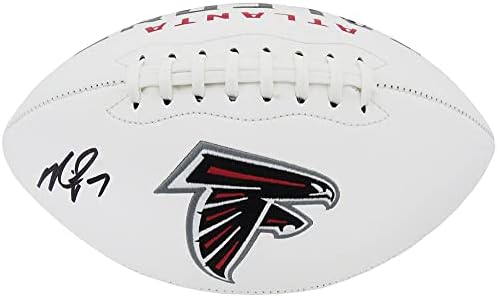 Michael Vick Aláírt Atlanta Falcons Rawlings Fehér Logó NFL Labdarúgó - Dedikált Focilabda