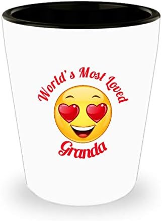 Granda Pohár - Kerámia - Nagyszülő Nap - apák Napja - a Világ legkedveltebb Szív Szeme Emoticon