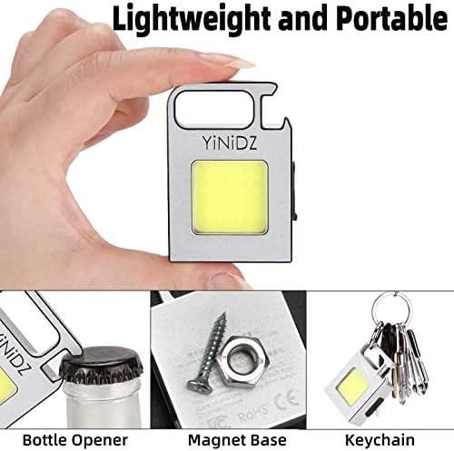 Mini Kulcstartó Zseblámpa, Mind-alumínium Test 1000 Lumen 4 Fény Mód Újratölthető Zseb Lámpa Kulcstartó,