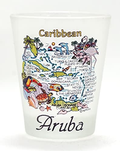 Aruba Karib-Térkép Matt Pohár Lpco