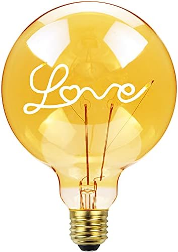 TIANFAN Óriás Edison-Izzó G40/G125 Szerelem Led-Végtelen szálból készült asztali Lámpa 4W Izzó Szabályozható