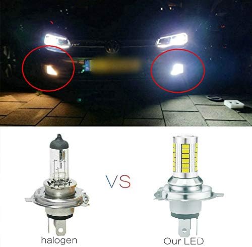 QIDIAN 1DB H4 H7-LED Fényszóró Izzók Projektor Lencse 6000K 33SMD 800LM 5630 a Lexus Led Autó Ködlámpa