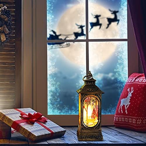 URBERY Dekoratív Lámpák Karácsonyi Asztali Dekoráció Szél Öreg Hóember Éjszakai Fény Dekoráció Színe Változó