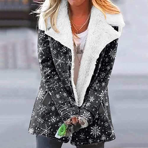 Egysoros Kockás Printed Hosszú Ujjú Kabát Kabát Zsebében Női Kabát, Meleg Téli Hajtóka Plus Size Outwear
