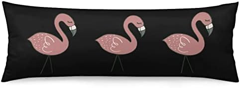 Kemping Flamingók Hosszú Teljes Test Párna Puha Borító Dobja Párnahuzatok Esetben Ágynemű Rejtett Cipzárral