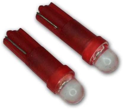 Tuningpros LED-T5-R1 T5 LED Izzók, 1 Piros LED 2-pc-be