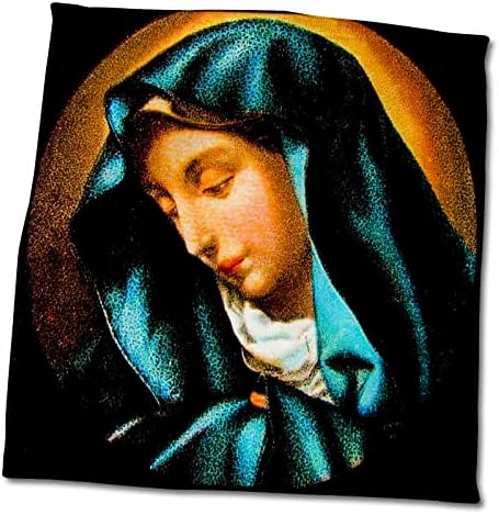 3dRose Régi Bibliai Történet irgalmas szűz Anya, Mária Bibliai - Törölköző (twl-246059-3)