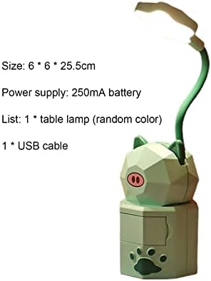 Honrane olvasólámpa USB Powered LED-es asztali Lámpa Telefon tulajdonosa lakberendezés Nyúl