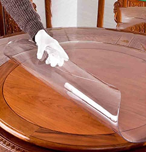 Multi Méretű, Kerek, Átlátszó Műanyag Asztal Protector PVC Terítő Takarja Vinil abrosz Pad Egyszerű, Tiszta,