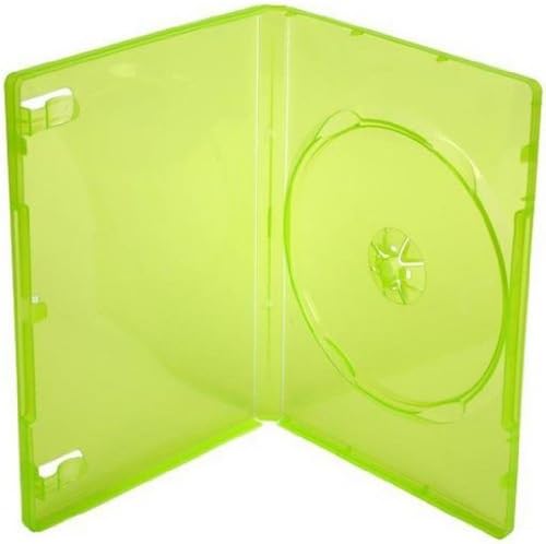 Négy Négyzet Média 25 X XBOX 360 Csere Játék Esetekben Áttetsző Zöld - Csomag 25