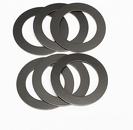 118pcs 5.4 mm-es külső átmérőjű alátét tömítés fekete grafit nylon műanyag alátét gyűrű kör ultra-vékony,