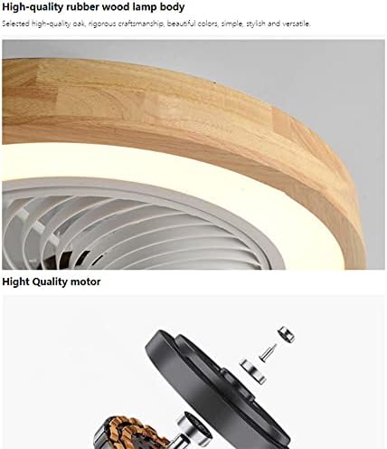 COLIY Modern Ventilátor Csillár Szobás Fa LED Mennyezeti Ventilátor Lámpa Fényt Néma Távirányító Haza