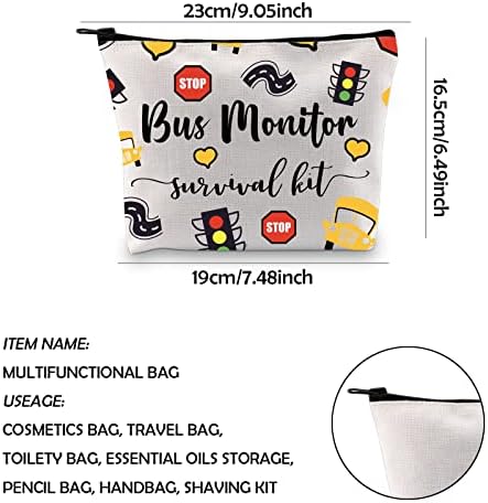WCGXKO Busz Monitor Ajándék Busz Monitor Túlélő Készlet Tok Cipzárral Smink Táska (Busz Monitor)