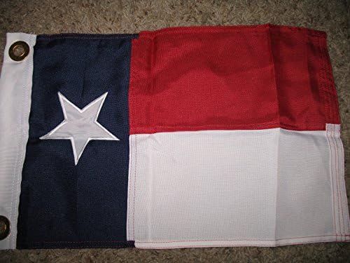 RFCO Hímzett/Varrott Texas Nylon Zászló 2 Rétegű 12X18 12 x 18 Csónak, Kerékpár, Autó, Zászló