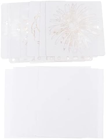FAVOMOTO 8 db Üreges Fehér Padló Napraforgó Gyűrűt Virág Rajz DIY Kártyát Fa Scrapbook Kreatív a Ragasztó