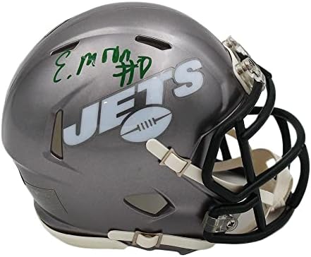 Illés Moore Aláírt New York Jets Sebesség Flash NFL Mini Sisak - Dedikált Főiskola Mini Sisak