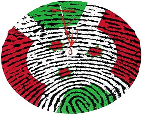 Karácsonyfa Szoknya, 30-48 Hüvelyk Burundi-DNS-Ujjlenyomat Fa Mat a Karácsonyi Dekorációk, karácsonyi