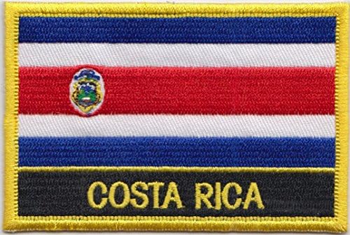 1000 Zászlók Costa Rica Ország Zászló Hímzett Blézer Jelvény Javítás