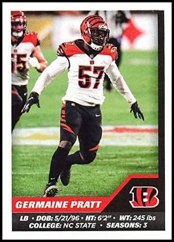 2021 Panini Matrica 131 Germaine Pratt Cincinnati Bengals NFL Labdarúgó-Mini Matrica Trading Card