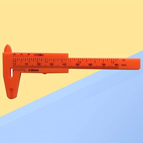 80mm Mini Műanyag Csúszó Vernier Féknyereg Gombot Ékszer Mérete Felmérni, Intézkedés, Eszköz (Narancssárga)