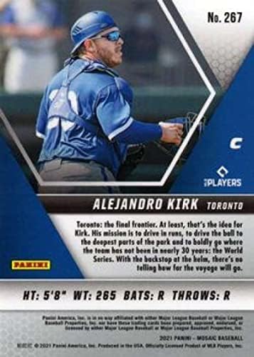 2021 Panini Mozaik 267 Alejandro Kirk RC Újonc Toronto Blue Jays Baseball Trading Card