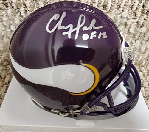 Dedikált Chris Doleman Minnesota Vikings Mini Sisak - Dedikált NFL Mini Sisak