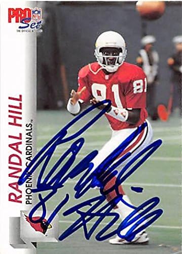 Randall Hill dedikált Futball Kártya (Phoenix Bíborosok) 1992-Ben Pro Set 618 - Dedikált NFL Labdarúgó-Kártyák