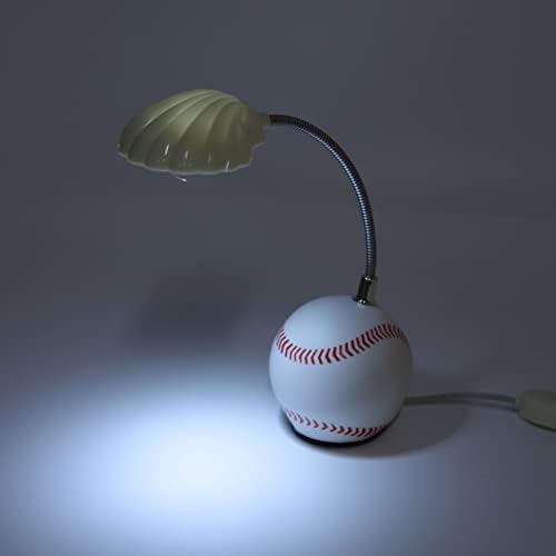 plplaaoo Baseball Lámpák Fiúk Hálószoba,Baseball Room Decor a Fiúk,LED-es asztali Lámpa Baseball Bázis