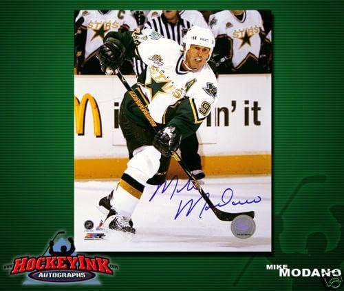 MIKE MODANO Aláírt Dallas Stars 8 X 10-70035 - Dedikált NHL-Fotók