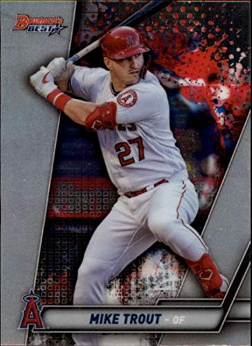 2019 Bowman Legjobb 1 Mike Pisztráng Los Angeles az Angyalok MLB Baseball Trading Card