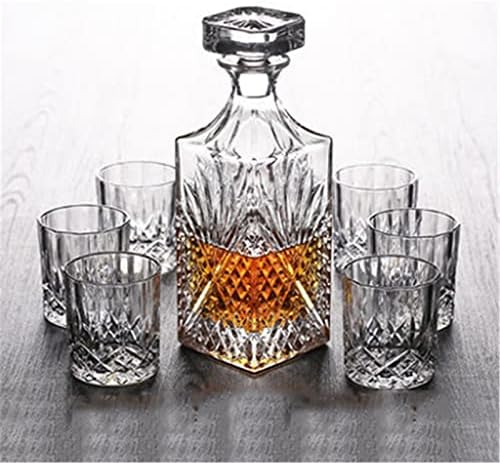 Whiskys Üveget -, Üveg-Set - Barware Tartalmaz 1 Palack 6 Szemüveg (Szín : Átlátszó Méret : 7 darab szett)