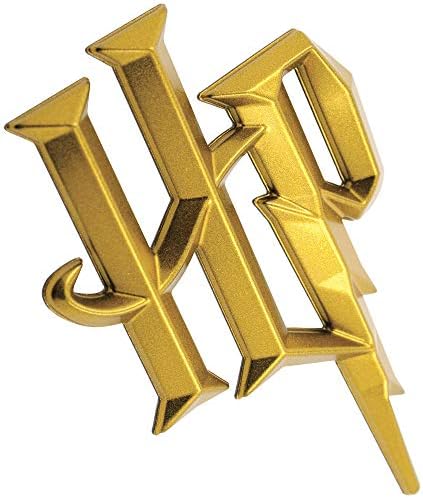 Rajongó Emblémák Harry Potter Autó Jelvény - 3D-s HP Szimbólum (Arany)