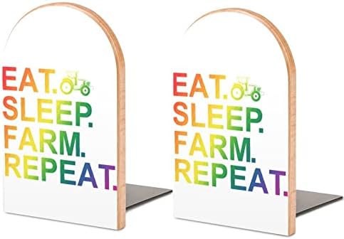 Enni, Aludni Farm Ismételje meg Aranyos Könyv EndsWooden Könyvtámasz Jogosultja a Polcokon Könyvek Elválasztó