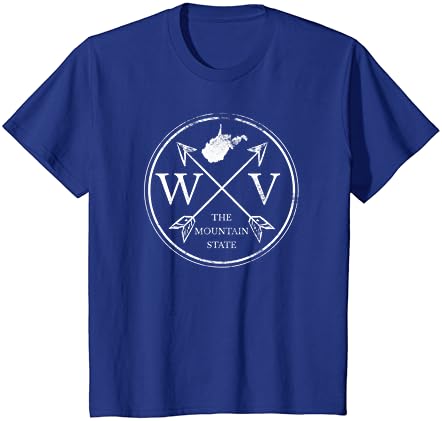 Aranyos Nyugat-Virginia WV A Mountain State-T-Shirt