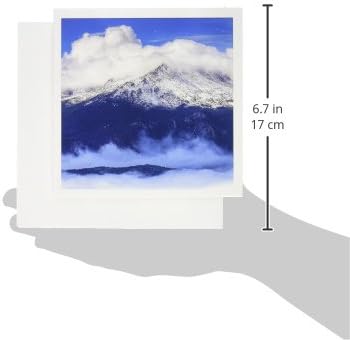 3dRose Pikes Peak Friss Hó, s a Felhők - Üdvözlőlapok, 6 x 6 cm, 12 (gc_36360_2)