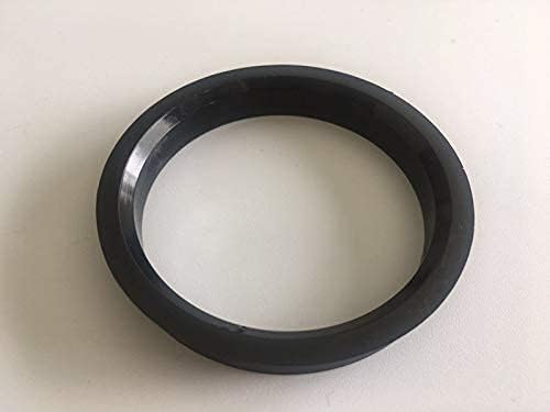 NB-AERO 4pc Fekete Polycarbon Hubrings 78.1 mm (Kerék), hogy 56.1 mm (Hub) | Hubcentric Középső Gyűrű