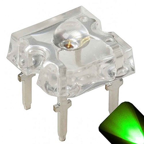 3mm Piranha Tiszta Zöld LED - Ultra Fényes Superflux (Csomag 10)