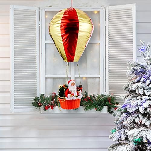U-BUYHOUSE Santa Hőlégballon Karácsonyi Díszek Lógnak lakberendezés Mennyezeten Függő Dekoráció Parti